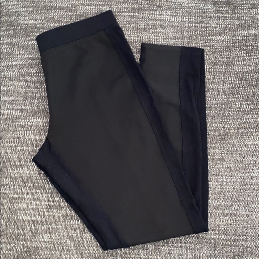 Express Faux Leather Leggings size L